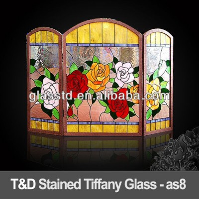 decorative tiffany glass partition