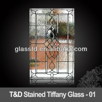 tiffany glass in the door