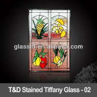 tiffany glass for kitchen door